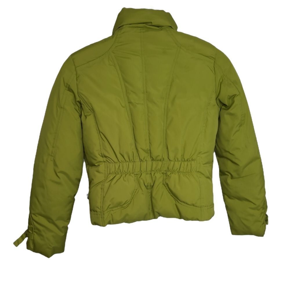 Y2K/90s chartreuse green full zip down fill‎ blend winter ski jacket M - Picture 3 of 14